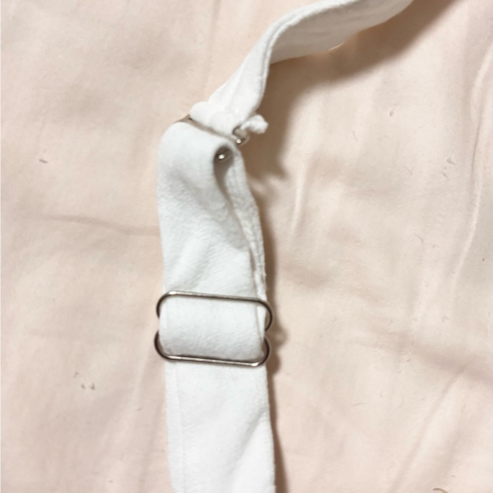 Monteau White Halter Top with Gold Buttons - Picture 4 of 6